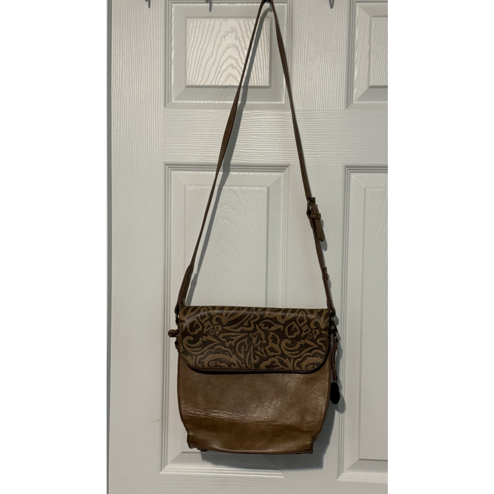 Simply Noelle Shoulder Bag Crossbody Purse Boho Faux Leather Handle Strap 11x10